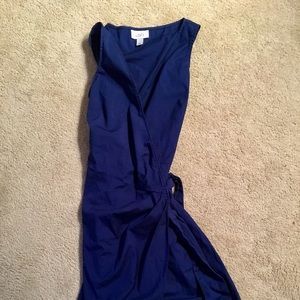 Anne Taylor Loft, Navy Blue wrap dress. Size 6.
